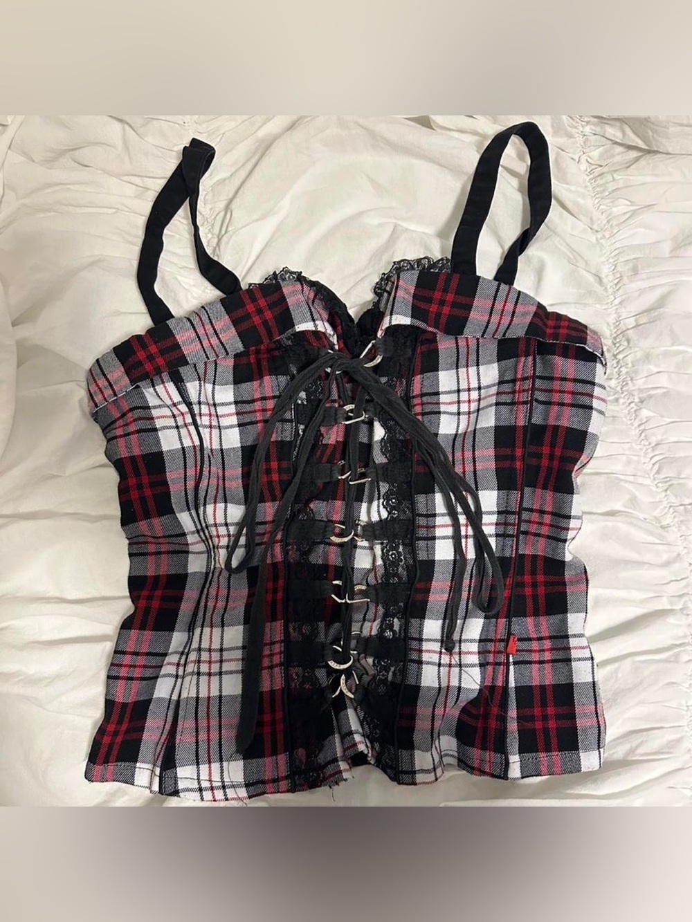 TRIPP NYC Plaid Corset